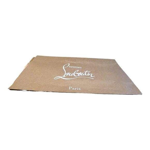 Authentic Large Christian Louboutin Paper Shopping Gift Tote Bag Red 15”x25 - Picture 1 of 6